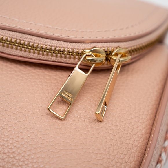 Marc Jacobs Groove 2.0 Webbing Mini Messenger Bag Rose Pink Leather - Picture 8 of 12